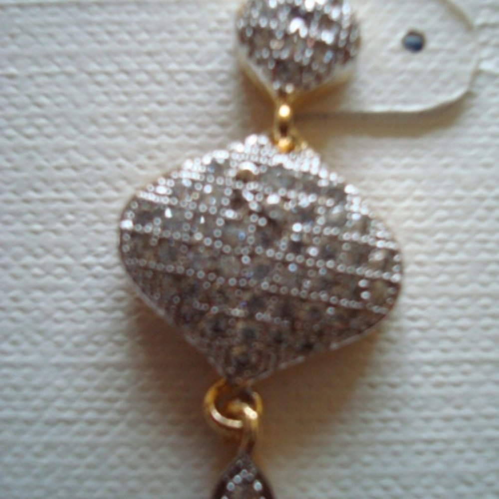 NIP CLEAR AUSTRIAN CRYSTALS PENDANT SET - Picture 7 of 11